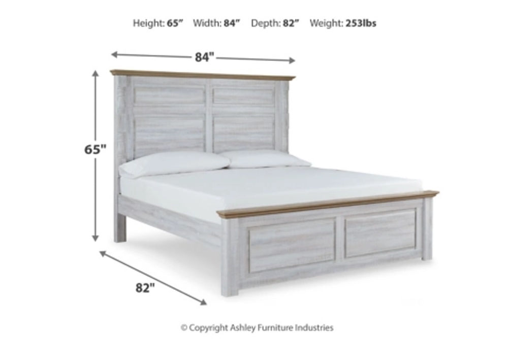 Signature Design by Ashley Haven Bay King Panel Bed, Dresser and Mirror