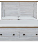 Signature Design by Ashley Haven Bay King Panel Storage Bed, Dresser and Mirror