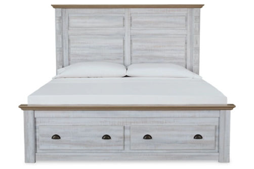 Signature Design by Ashley Haven Bay King Panel Storage Bed, Dresser and Mirror