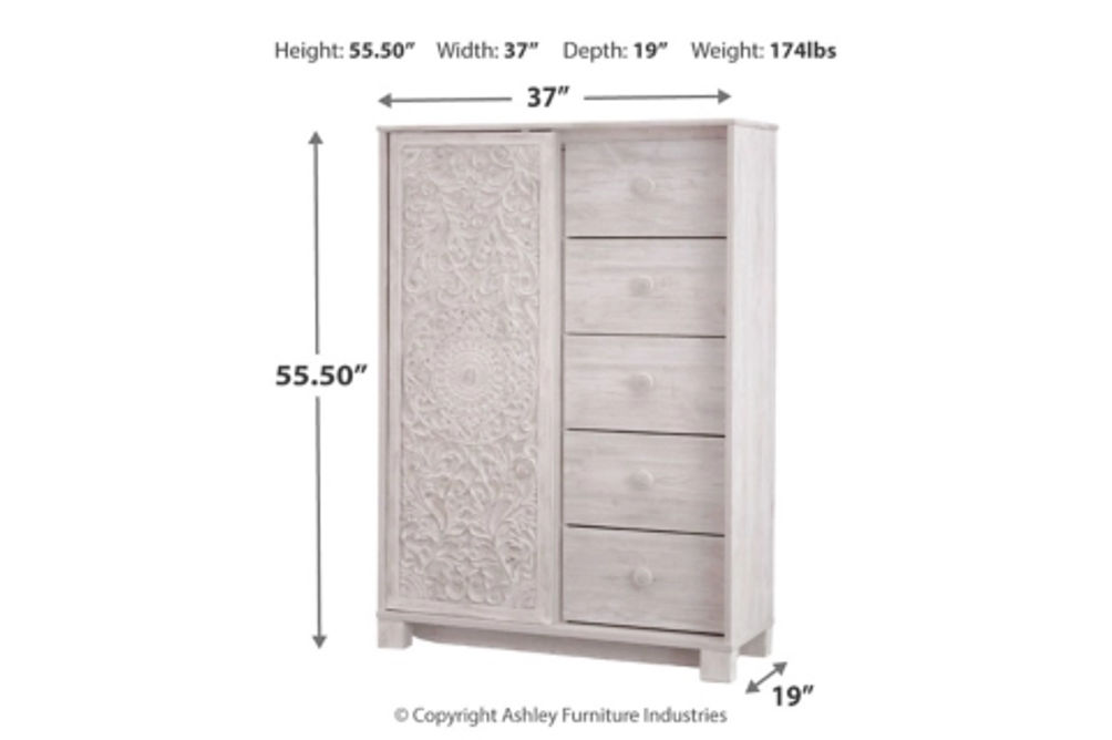 Signature Design by Ashley Paxberry Twin Panel Bed, Chest and Nightstand