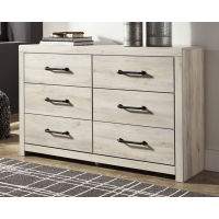 Cambeck Twin Panel Bed, Dresser, Chest and Nightstand-Whitewash