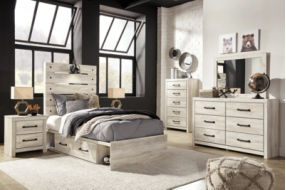 Signature Design by Ashley Cambeck Twin Panel Bed with 4 Storage Drawers