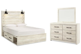 Signature Design by Ashley Cambeck Queen Panel Bed with Storage, Dresser and M