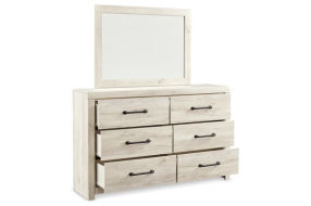 Cambeck Full Panel Storage Bed, Dresser, Mirror and Nightstand-Whitewash