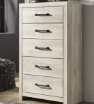 Cambeck Full Panel Bed, Dresser, Chest and Nightstand-Whitewash