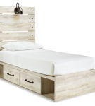 Signature Design by Ashley Cambeck Twin Panel Bed with 2 Storage Drawers