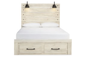 Signature Design by Ashley Cambeck Queen Panel Storage Bed-Whitewash