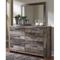 Signature Design by Ashley Derekson King Panel Storage Bed, Dresser and Mirror