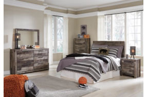 Benchcraft Derekson Full Panel Headboard, Chest and Nightstand-Multi Gray