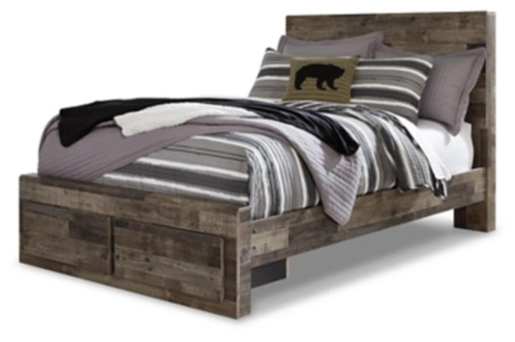Signature Design by Ashley Derekson Full Panel Storage Bed with Nightstand-Mul