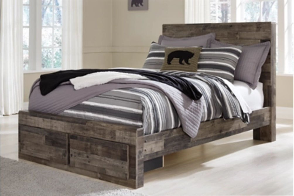 Signature Design by Ashley Derekson Full Panel Storage Bed with Nightstand-Mul