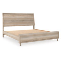 Signature Design by Ashley Hasbrick King Panel Bed-Tan