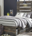 Signature Design by Ashley Drystan Twin Panel Bed with 4 Storage Drawers