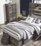 Signature Design by Ashley Drystan Twin Panel Bed with 2 Storage Drawers