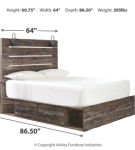 Drystan Queen Panel Bed with Mirrored Dresser and Nightstand-Multi