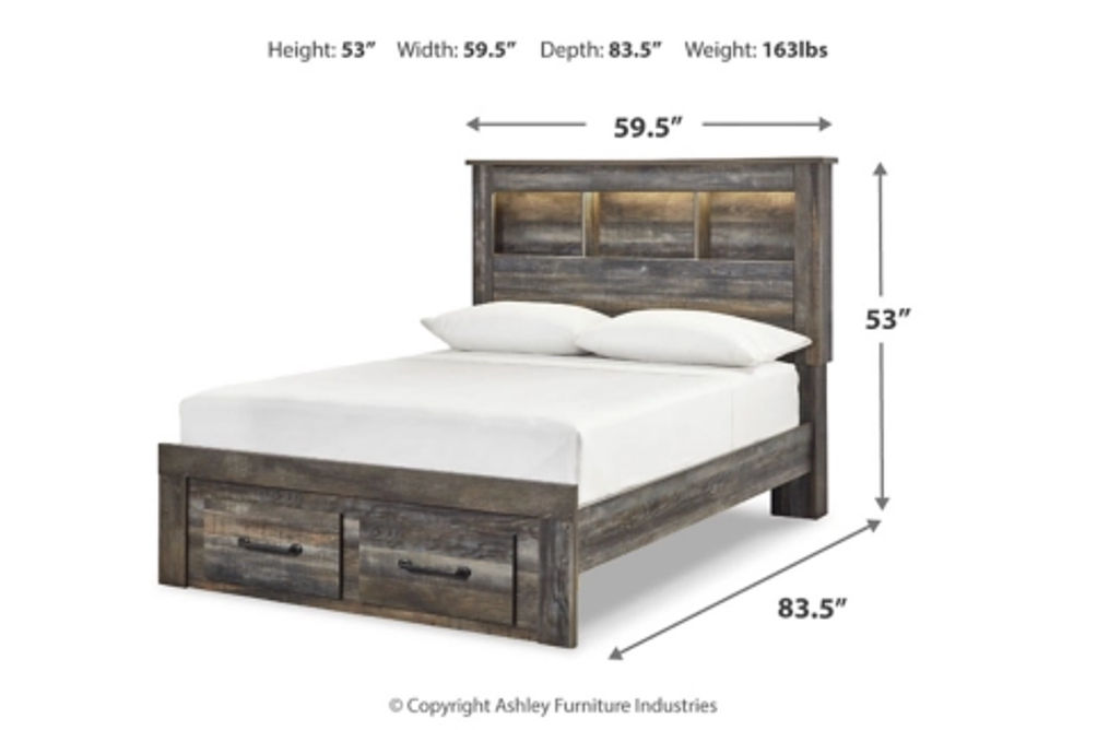 Signature Design by Ashley Drystan Full Bookcase Bed, Dresser and Nightstand-M