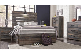 Signature Design by Ashley Drystan Full Panel Bed with 4 Storage Drawers