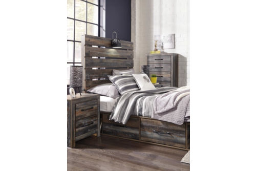 Signature Design by Ashley Drystan Full Panel Bed with 2 Storage Drawers