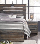 Signature Design by Ashley Drystan Full Panel Bed and 2 Nightstands-Multi