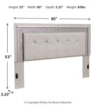 Signature Design by Ashley Zyniden King Upholstered Panel Headboard, Dresser a