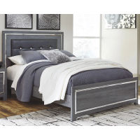 Signature Design by Ashley Lodanna Queen Panel Bed and Dresser-Gray