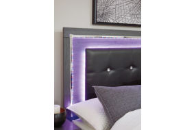 Signature Design by Ashley Lodanna King Upholstered Storage Bed, Dresser, Mirr