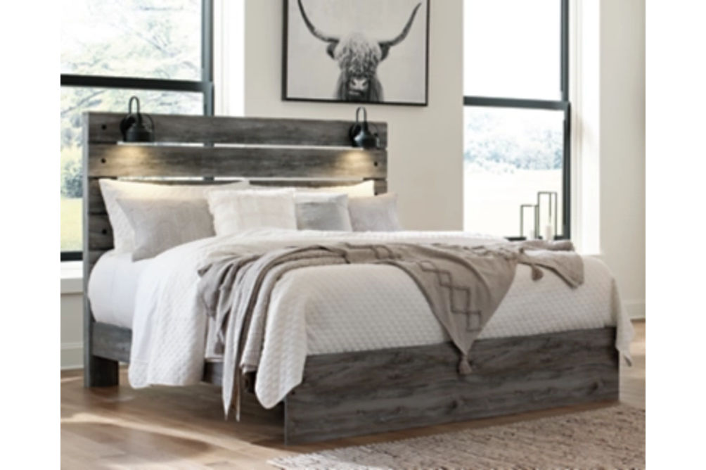 Signature Design by Ashley Baystorm King Panel Bed, Dresser and Mirror