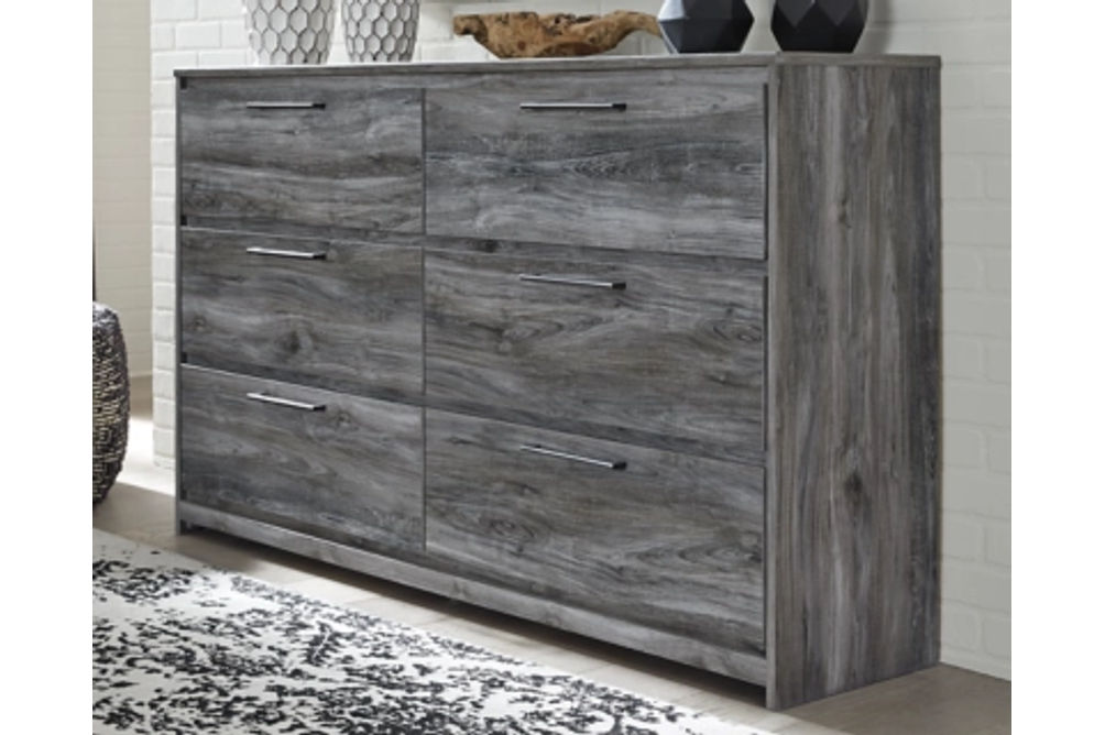 Signature Design by Ashley Baystorm Twin Panel Bed and Dresser-Gray