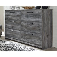 Signature Design by Ashley Baystorm Twin Panel Bed and Dresser-Gray