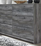 Baystorm Full Panel Storage Bed, Dresser and Nightstand-Gray