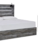 Baystorm King Panel Bed, Dresser, Mirror, and Nightstand-Gray