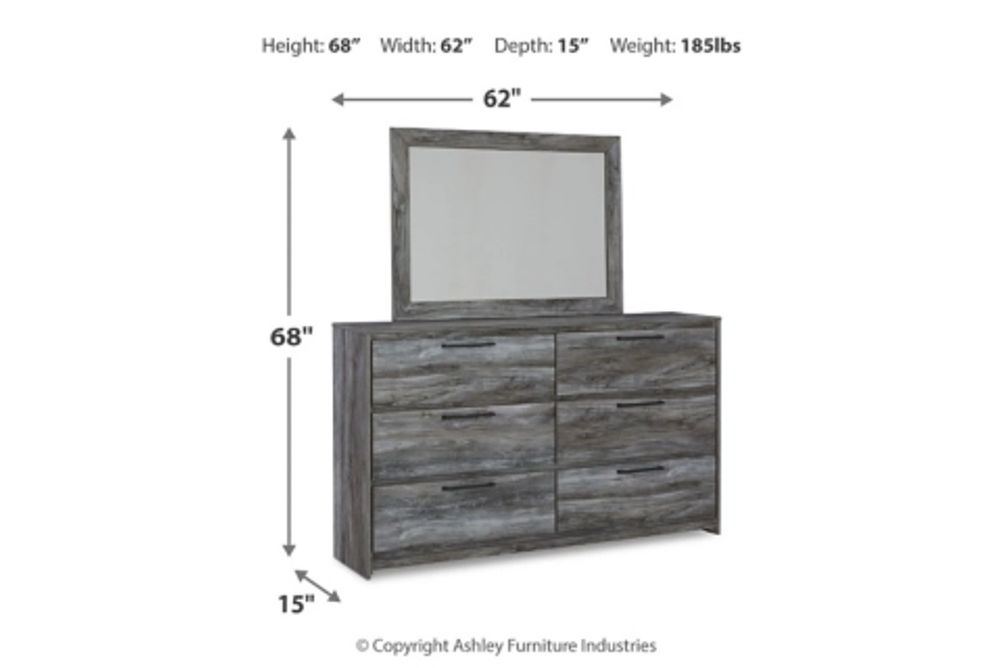 Signature Design by Ashley Baystorm Twin Panel Bed, Dresser, Mirror and Nights