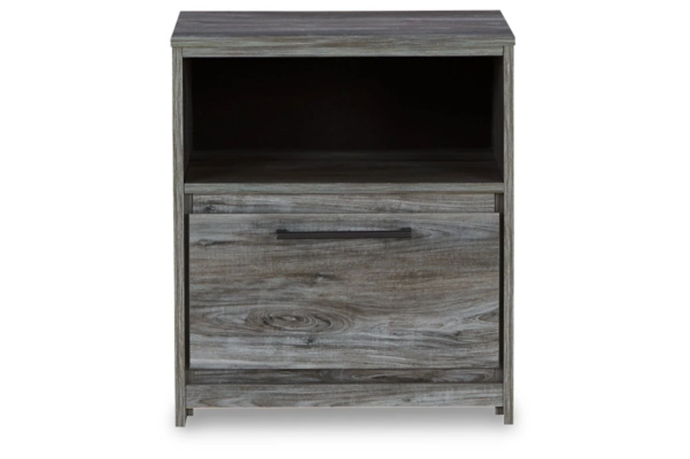 Baystorm King Panel Bed, Dresser, Mirror, and Nightstand-Gray