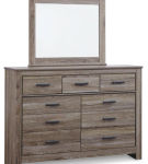 Signature Design by Ashley Zelen King Panel Bed, Dresser and Mirror
