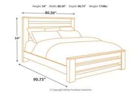 Signature Design by Ashley Zelen King Panel Bed, Dresser and Mirror