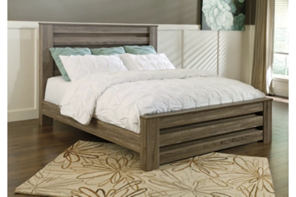 Signature Design by Ashley Zelen King Panel Bed, Dresser and Mirror