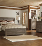 Signature Design by Ashley Juararo California King Panel Bed-Dark Brown