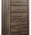 Signature Design by Ashley Juararo Queen Poster Bed and 2 Chests-Dark Brown