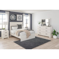 Signature Design by Ashley Stelsie Full Panel Bed, Dresser, Mirror and Nightst