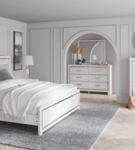 Signature Design by Ashley Altyra King Panel Bed, Dresser and Mirror