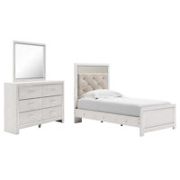 Signature Design by Ashley Altyra Twin Panel Bed, Dresser and Mirror