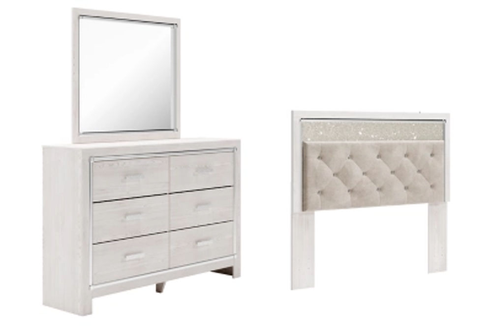 Signature Design by Ashley Altyra Queen Panel Headboard, Dresser and Mirror