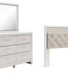 Signature Design by Ashley Altyra Queen Panel Headboard, Dresser and Mirror