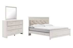 Signature Design by Ashley Altyra King Panel Bed, Dresser and Mirror