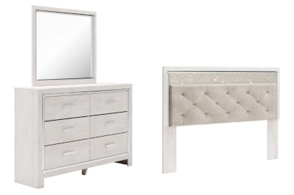 Signature Design by Ashley Altyra King Panel Headboard, Dresser and Mirror