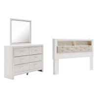 Signature Design by Ashley Altyra King Bookcase Headboard, Dresser and Mirror