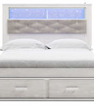 Signature Design by Ashley Altyra Queen Upholstered Bookcase Bed with Storage