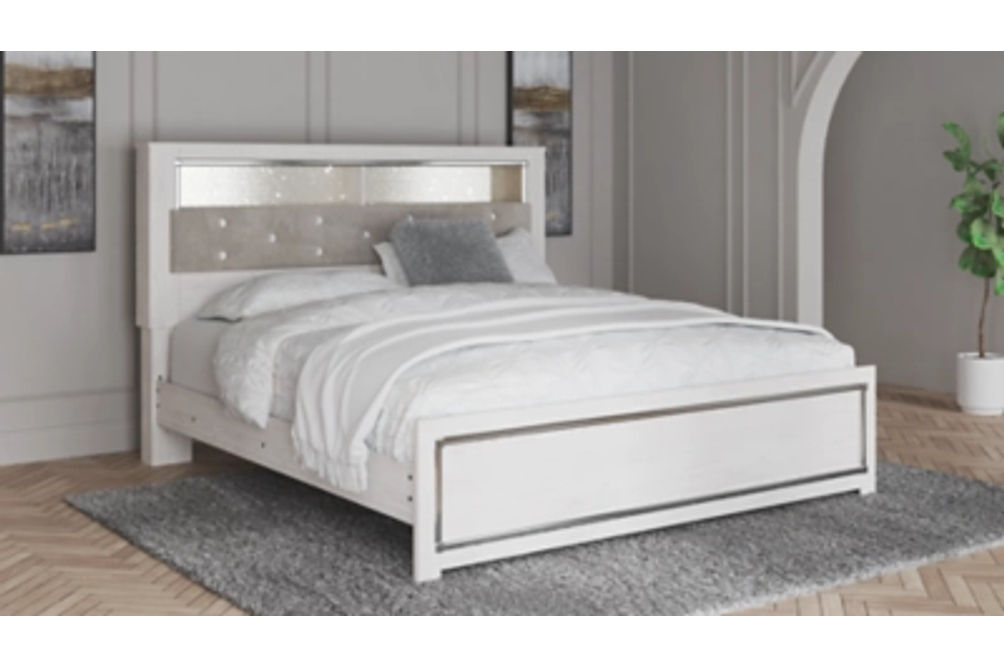 Signature Design by Ashley Altyra King Panel Bookcase Bed-White