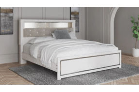 Signature Design by Ashley Altyra King Panel Bookcase Bed-White