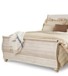 Willowton King Sleigh Bed, Dresser, Mirror and Nightstand-Whitewash